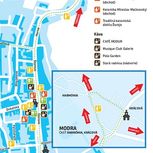 Tag der Weinkeller in Modra 2019 - Karte Stadtorientierung