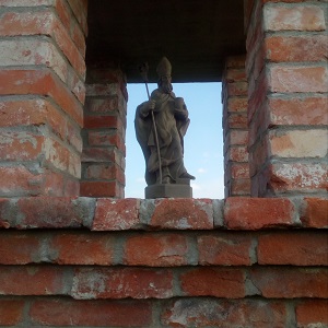 Statue des heiligen Urban in den Weinbergen in Modra